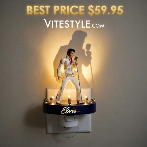 Elvis Presley King of Rock n Roll Night Light