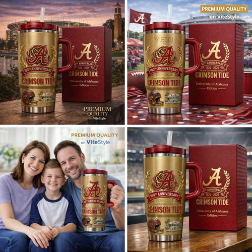 Alabama Crimson Tide 100th Anniversary YETI Tumbler