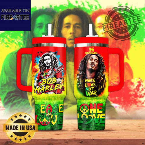 Bob Marley Stanley Cup 40Oz Tumbler With Handle