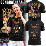 Caitlin Clark x Stephanie White x Aliyah Boston Team USA FIBA Women’s Basketball World Cup 2026 Champions Tee Shirt