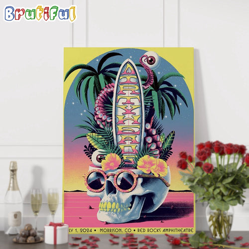 Dirty Heads July 1 2024 Red Rocks Amphitheatre Morrison CO Wall Art Poster Canvas