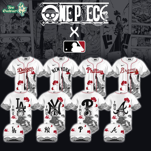 MLB All Teams x One Piece - IMU Edition Japanese Style Baseball Jersey White