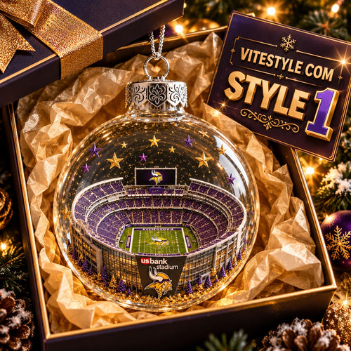 Minnesota Vikings’ U.S. Bank Stadium Christmas Ornament