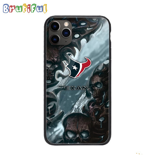 NFL Houston Texans Special Logo Skull Design Phone Case