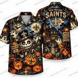 New Orleans Saints Jack Skellington Halloween Hawaiian Shirt