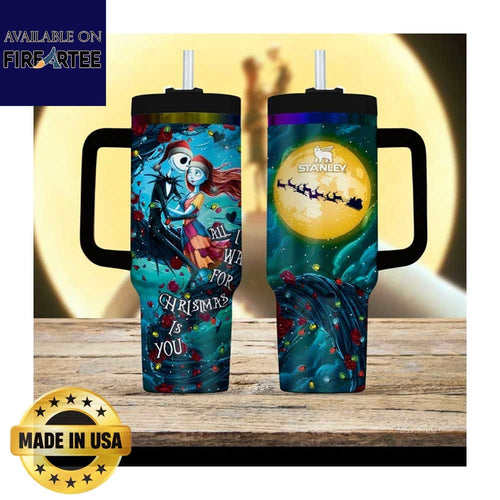 Nightmare Before Christmas Sally Jack Skellington Love Quote Stanley Tumbler