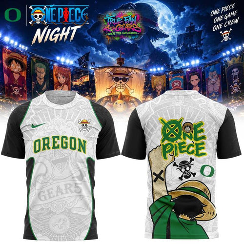 Oregon Ducks x One Piece One Game One Crew 2026 Graphic Tee Shirt