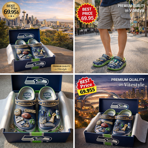 Seattle Seahawks Champion Croc Charms
