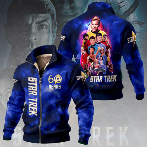 Star Trek 60th Anniversary Thick Knit Fleece Jacket โ HOATT14920