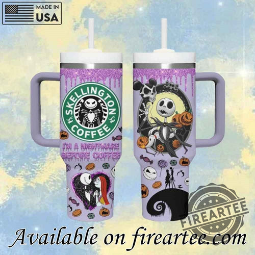 The Nightmare Before Christmas Stanley Tumbler 40Oz Jack Skellington Coffee Tumbler