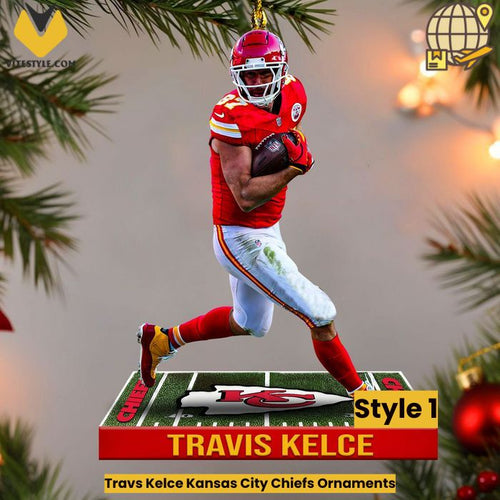 Travis Kelce Kansas City Chiefs Ornaments