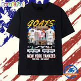 Aaron Judge and Mickey Mantle goats New York Yankees two eras one legacy T Shirt