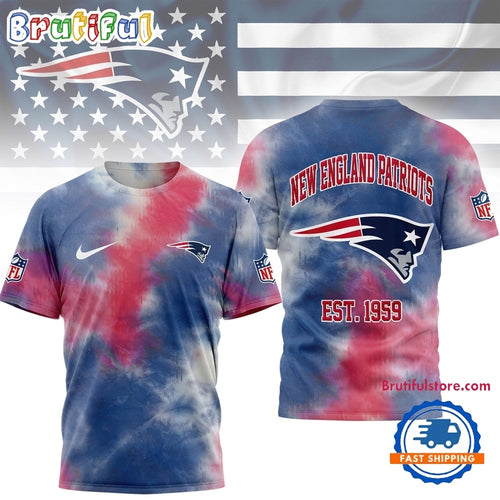 New England Patriots NFL Sunday Legends Tie Dye 3D Shirt