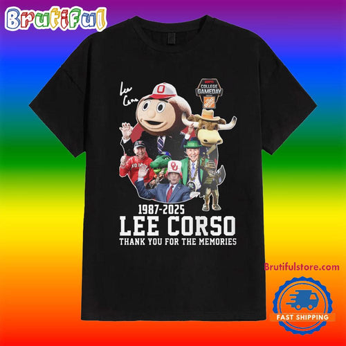 Ohio State Lee Corso 1987-2025 Thank You For The Memories Shirt