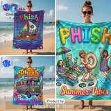 Phish Summer Vibes Cartoon Beach Towel