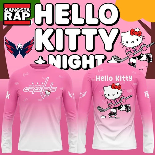 Washington Capitals x Hello Kitty 2026 Limited edition Long Sleeve Shirt