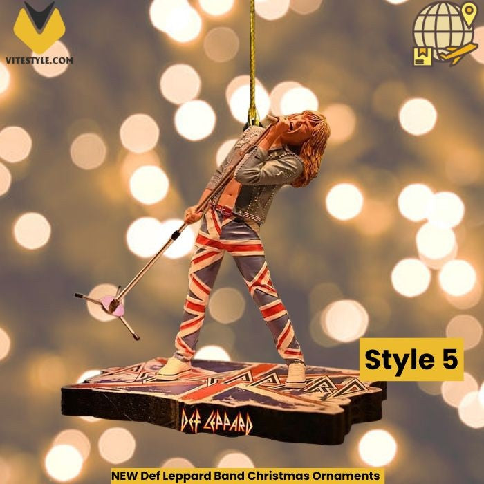 NEW Def Leppard Band Christmas Ornaments