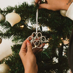 Custom Photo Candy Cane Projection Ornament - Personalized Christmas Decoration Gifts