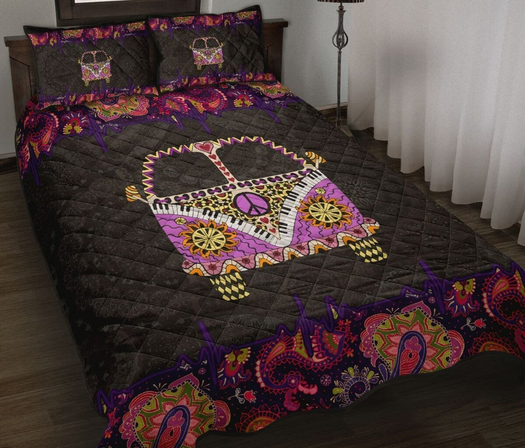 Hippie Quilt Bedding Set - Vibrant Color Bedroom Comfort
