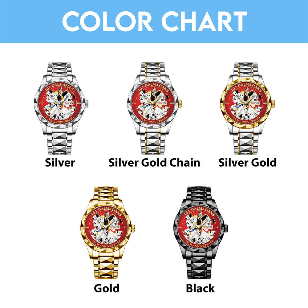 101 Dalmatians 65th Anniversary Alloy Luxury Quartz Watch - TMTHU3125