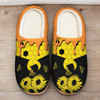Wu-tang Bee and Sunflower Pattern Slipper