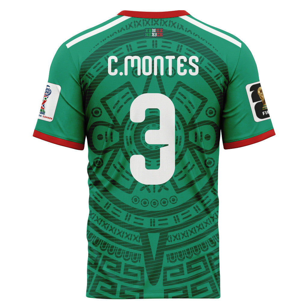C?sar Montes 3 AOP T-Shirt 2026 World Cup Mexico Home