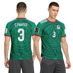 C?sar Montes 3 AOP T-Shirt 2026 World Cup Mexico Home