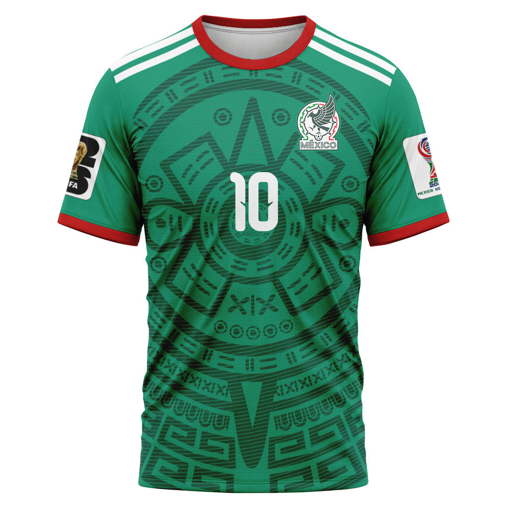 Alexis Vega 10 AOP T-Shirt 2026 World Cup Mexico Home