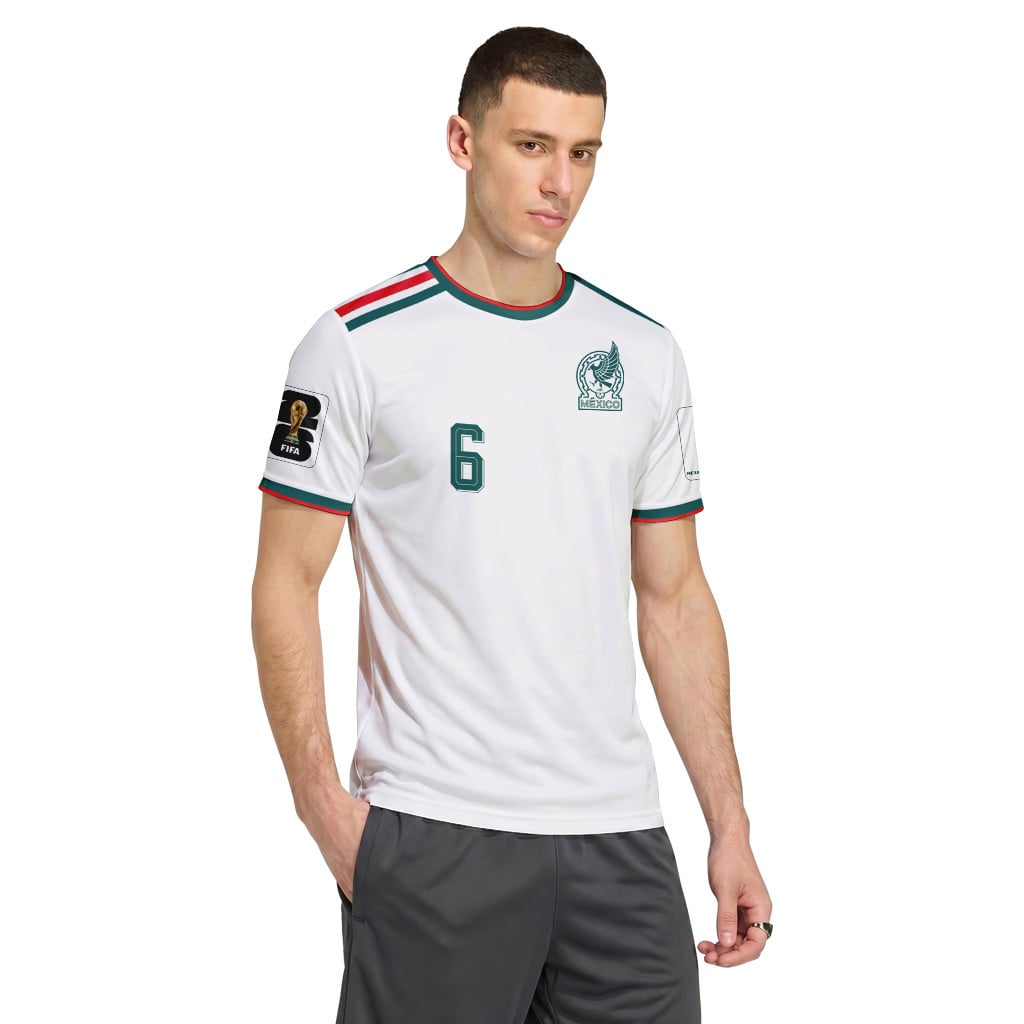 Gerardo Arteaga 6 AOP T-Shirt 2026 World Cup Mexico Away