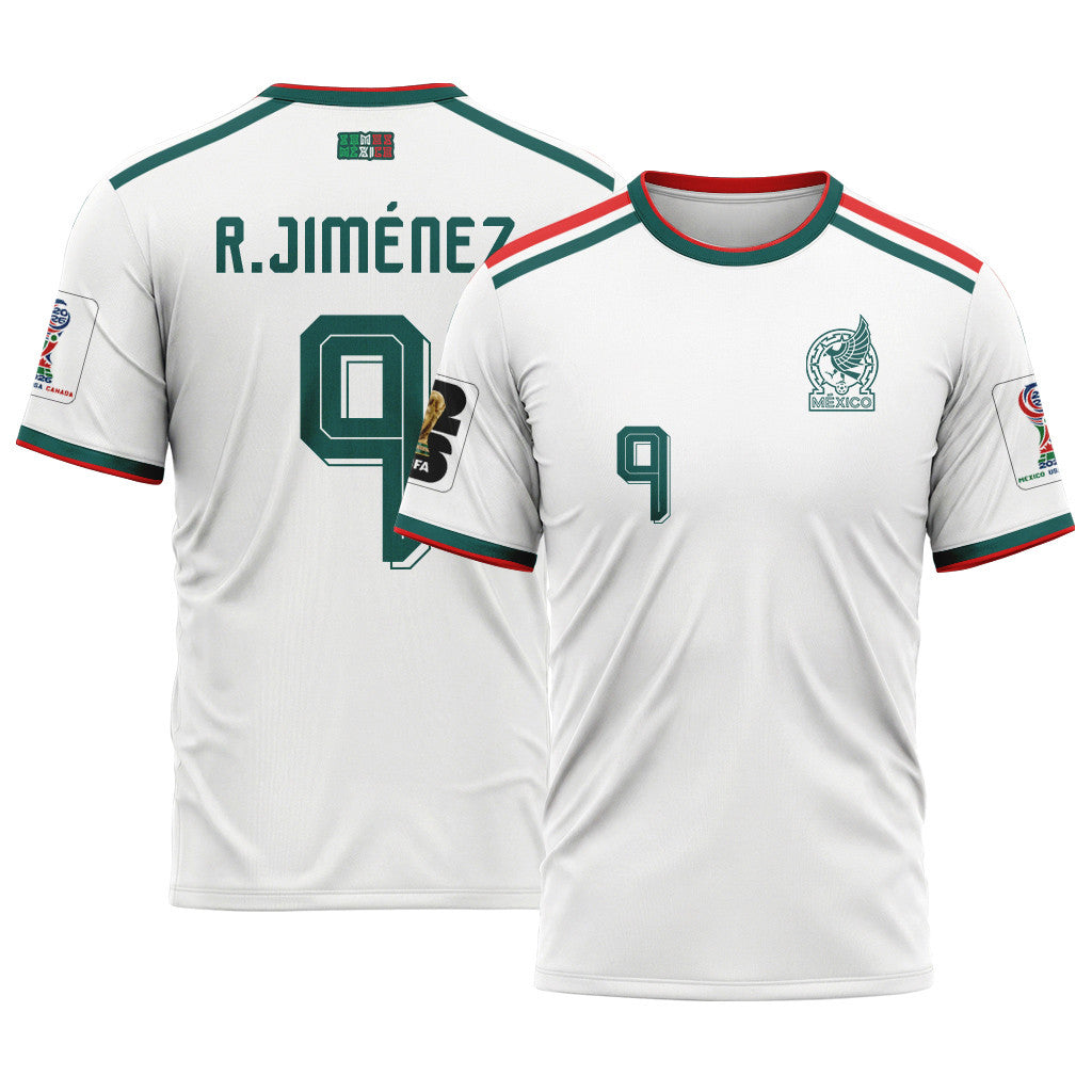 Ra?l Jim?nez 9 AOP T-Shirt 2026 World Cup Mexico Away