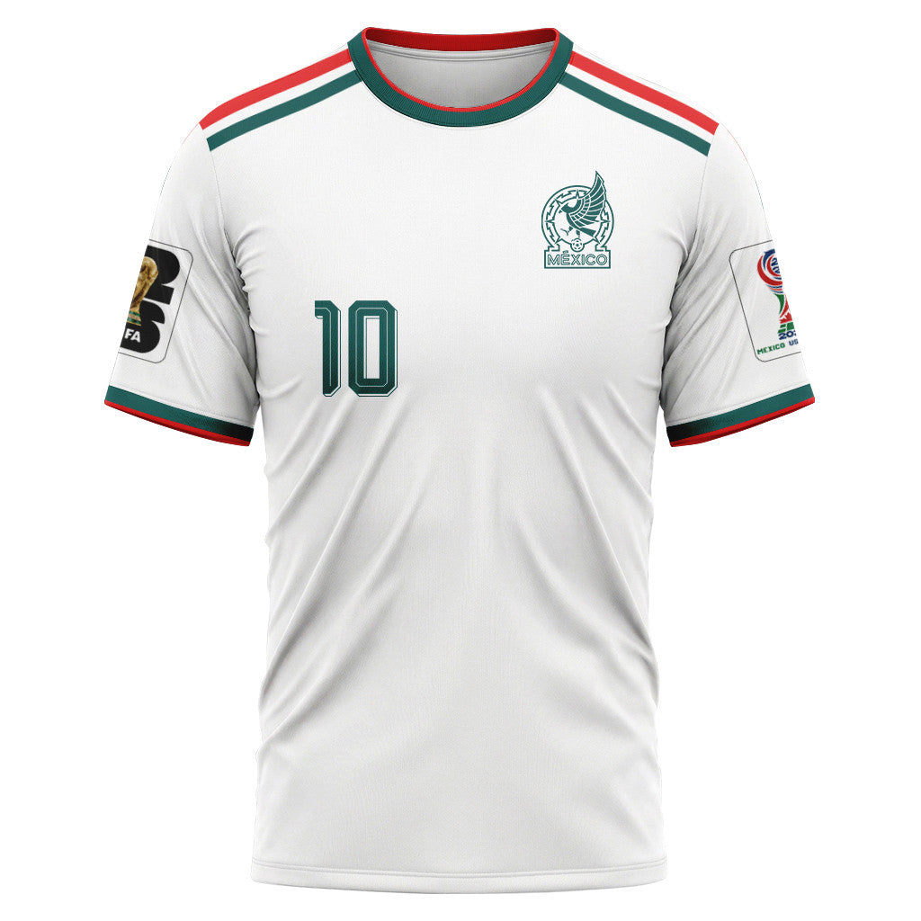 Alexis Vega 10 AOP T-Shirt 2026 World Cup Mexico Away