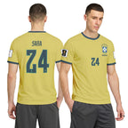 Sara 24 2026 World Cup Brazil Home AOP T-Shirt