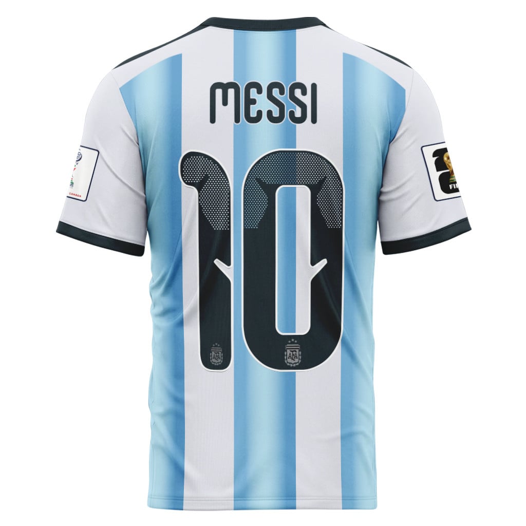 Messi 10 2026 World Cup Argentina Home AOP T-Shirt
