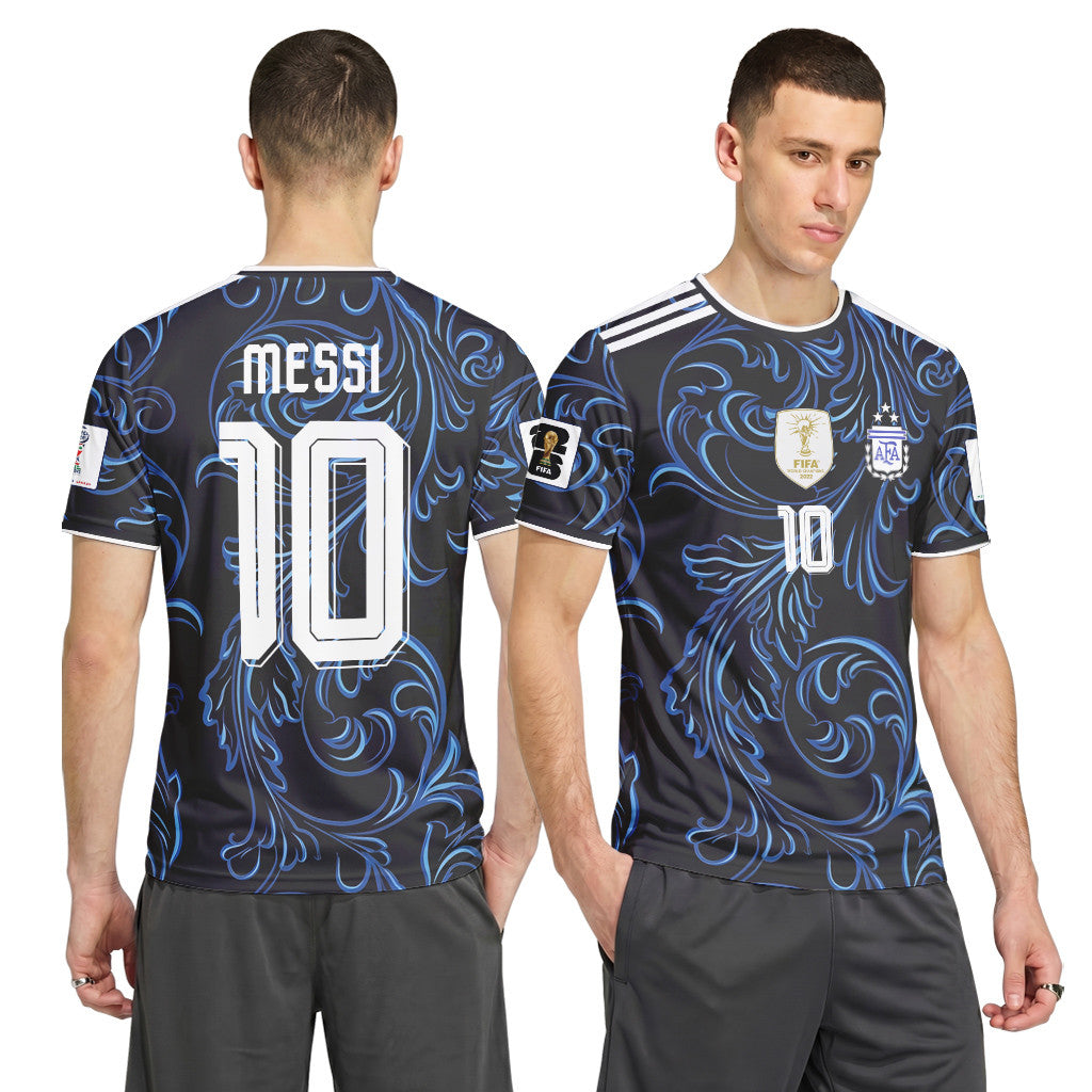 Messi 10 2026 World Cup Argentina Away AOP T-Shirt