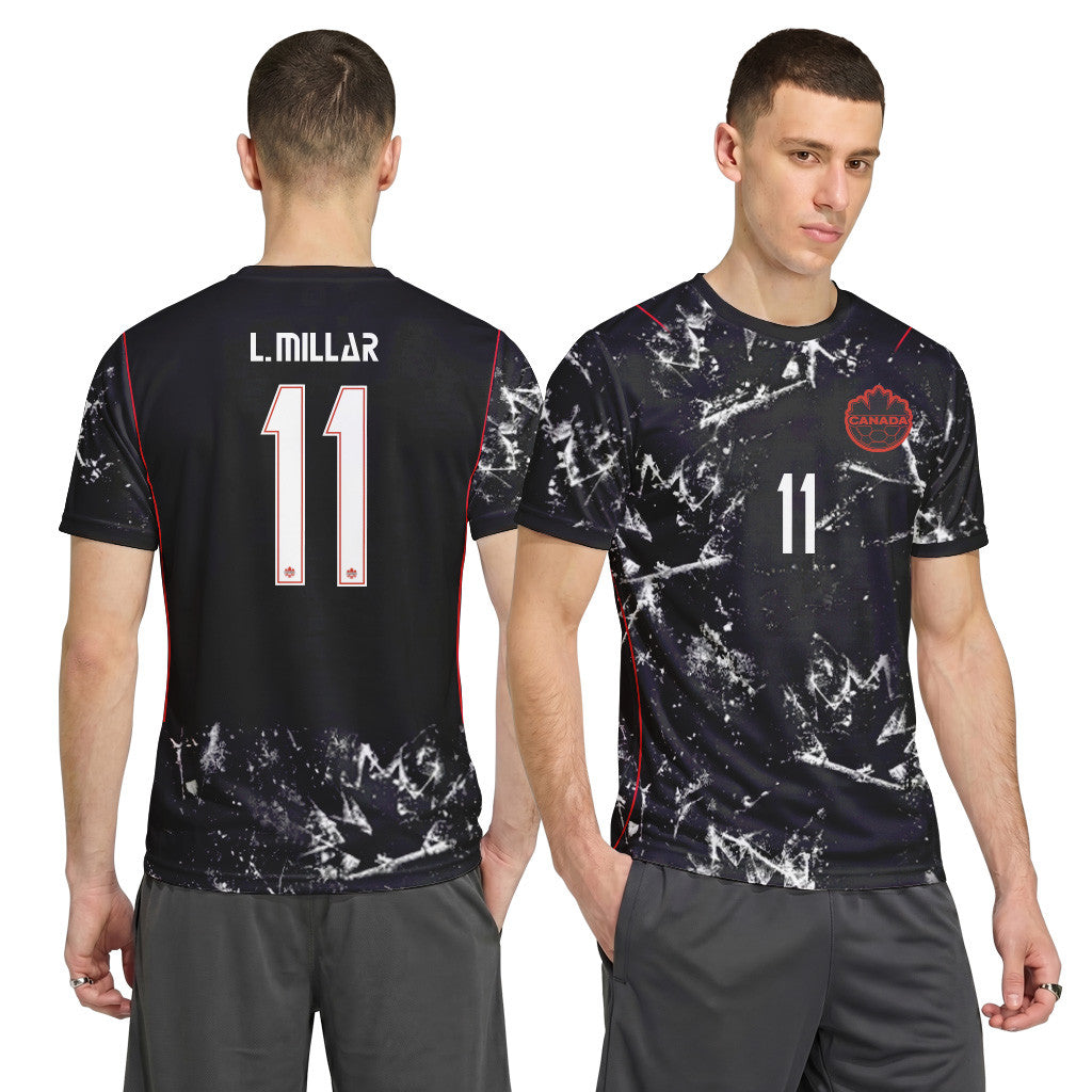 L. Millar 11 2026 World Cup Canada Away AOP T-Shirt