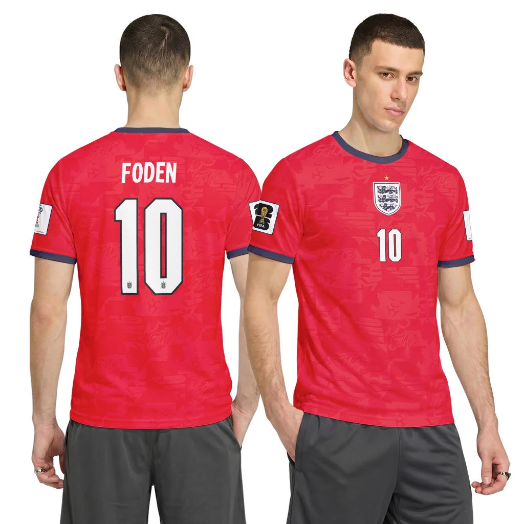 Foden 10 Away AOP T-Shirt 2026 World Cup England