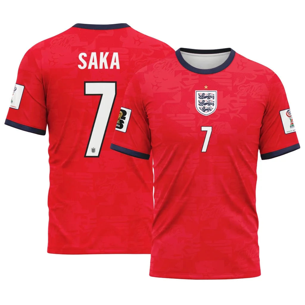 Saka 7 Away AOP T-Shirt 2026 World Cup England