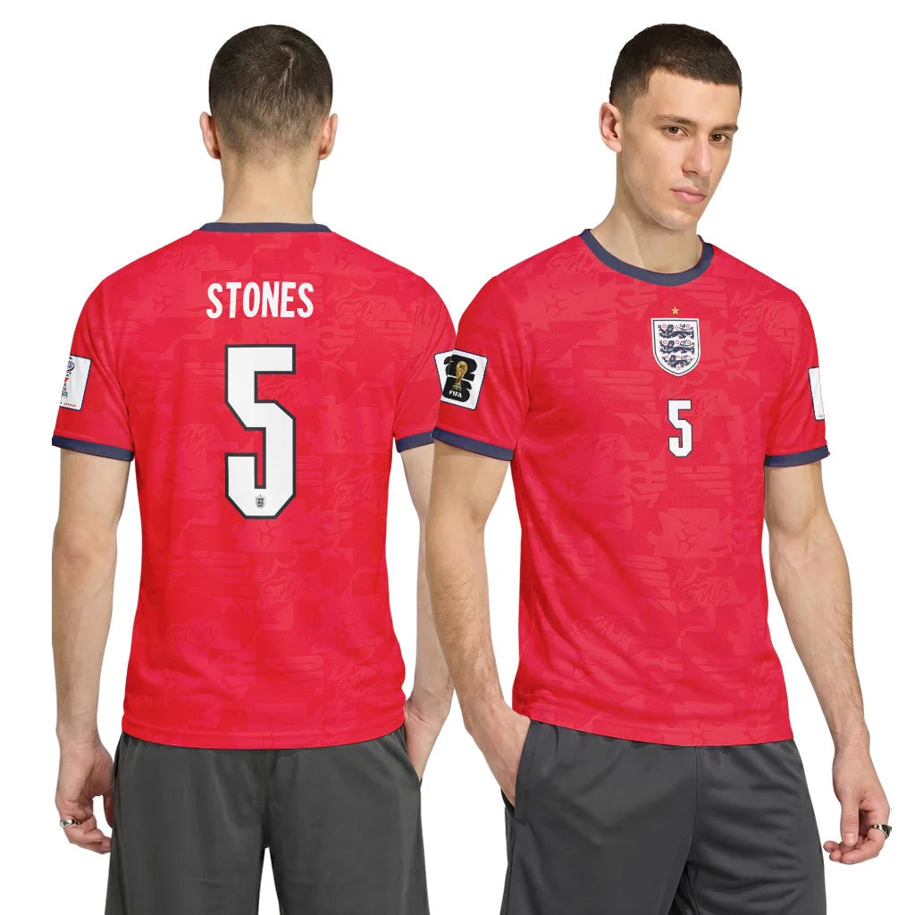 Stones 5 Away AOP T-Shirt 2026 World Cup England
