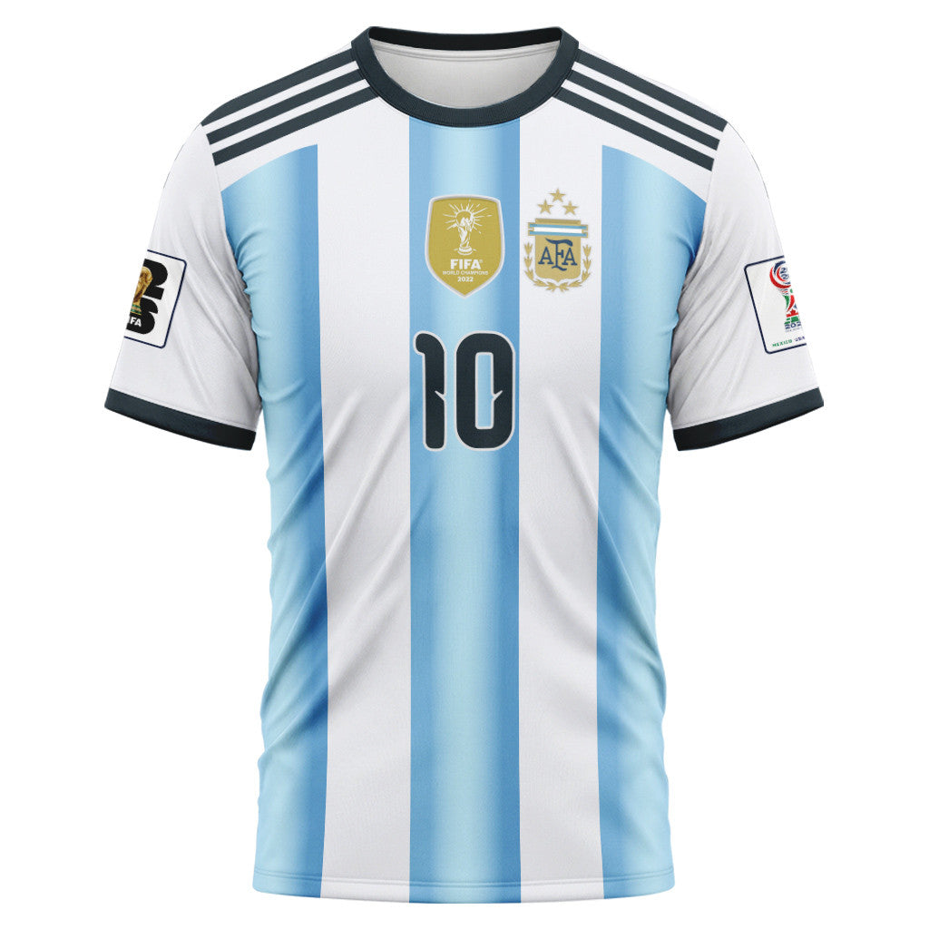 Lionel Messi 10 Argentina World Cup Tribute AOP T-Shirt