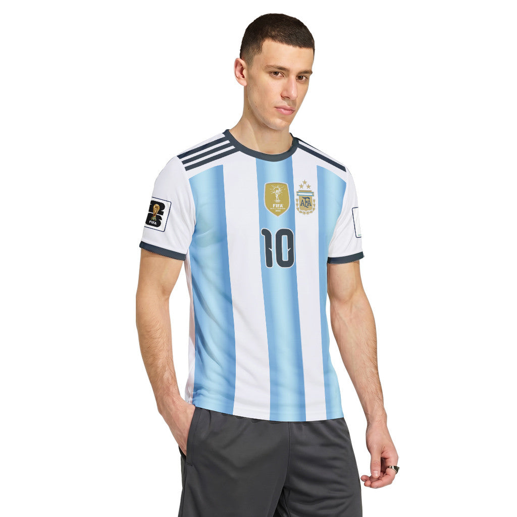 Lionel Messi 10 Argentina World Cup Tribute AOP T-Shirt