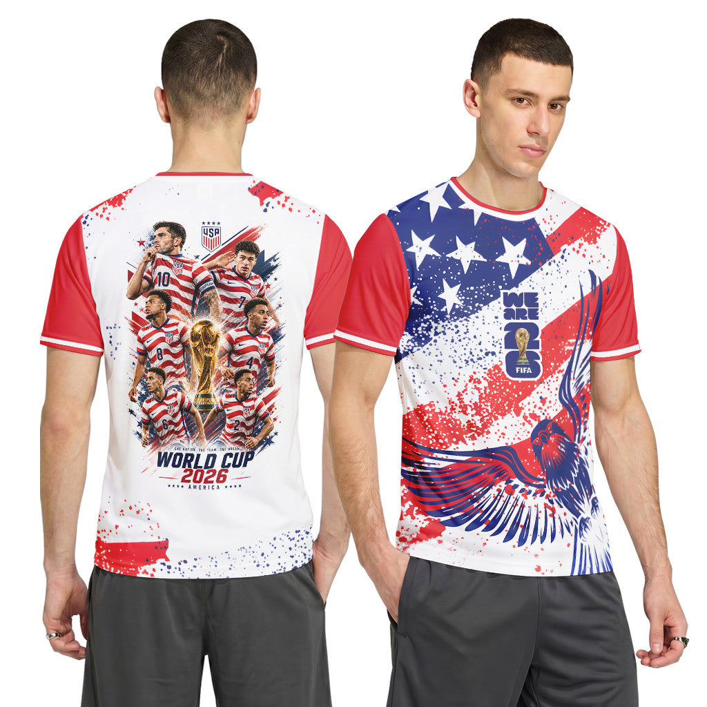 USA Soccer Stars World Cup 2026 AOP T-Shirt