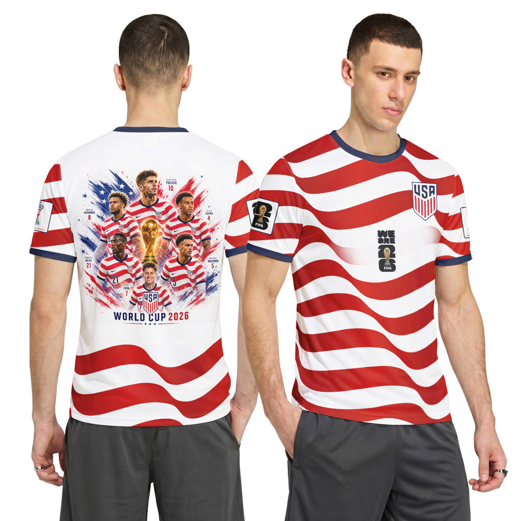USA World Cup 2026 Team Tribute AOP T-Shirt
