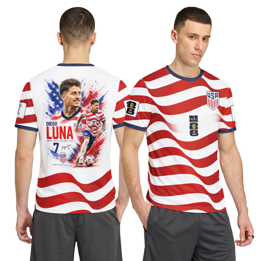 Diego Luna AOP T-Shirt 2026 USA World Cup