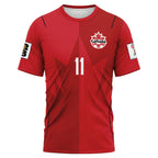 L. Millar 11 AOP T-Shirt Canada World Cup 2026 Home