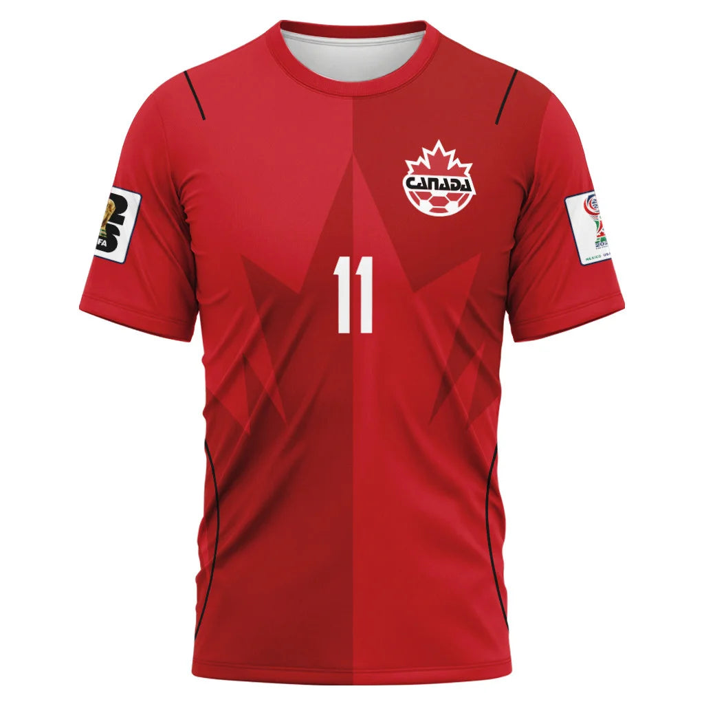 L. Millar 11 AOP T-Shirt Canada World Cup 2026 Home