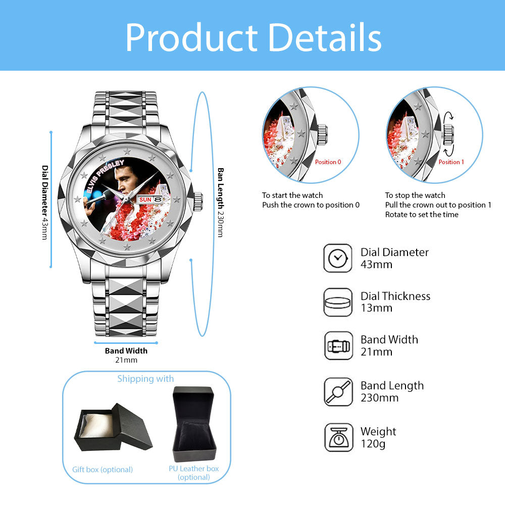 Elvis Presley Alloy Luxury Quartz Watch - MAITM12682