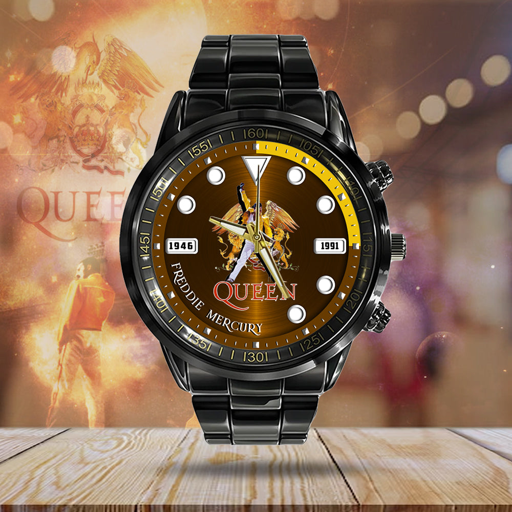 Freddie Mercury Black Stainless Steel Watch - MAITM7877
