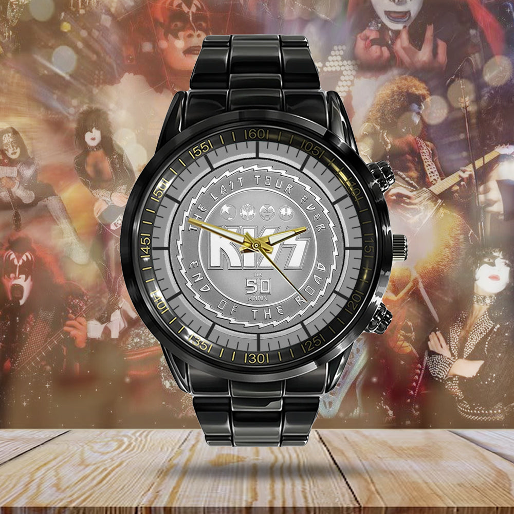 KISS Black Stainless Steel Watch - MAITM 6503