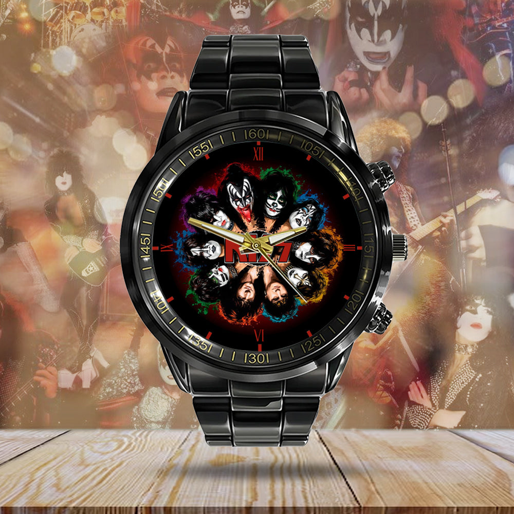 KISS Black Stainless Steel Watch - MAITM 6764