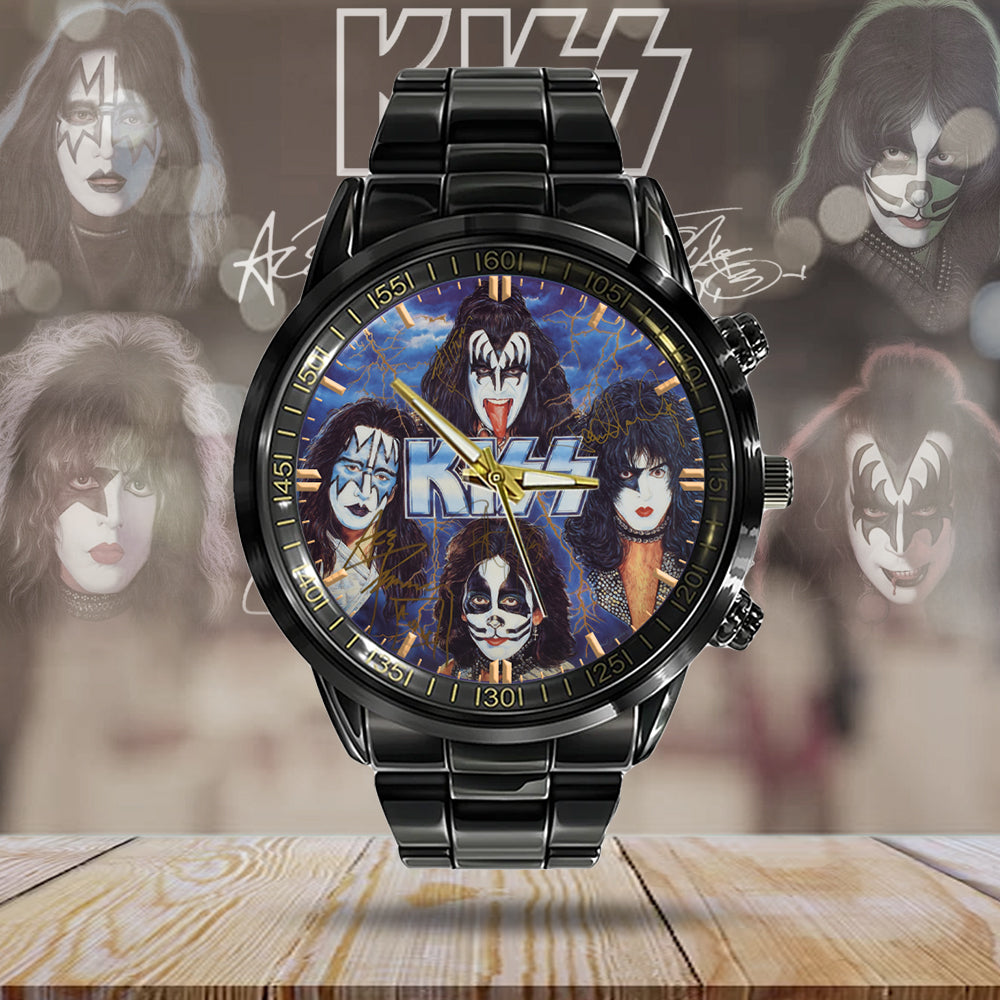 KISS Black Stainless Steel Watch - MAITM 7067